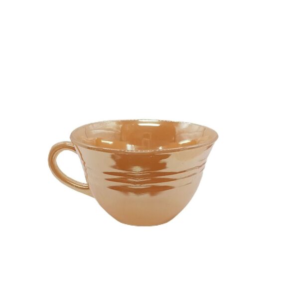 ✨ Fire King Peach Luster Mug ☕ Vintage MCM Oven Ware Cup - Picture 9 of 12